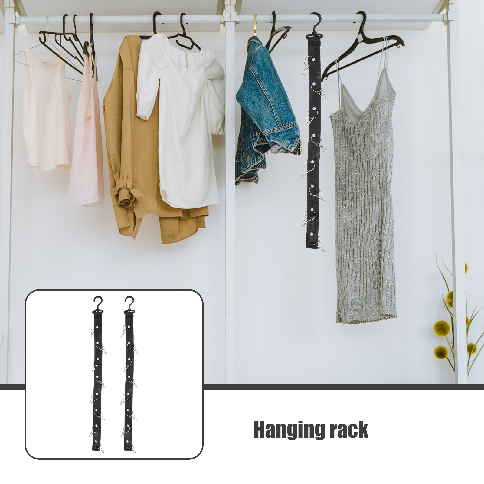 Sports Equipment Organizer Rack - 2 Piezas de Tiras de Secado