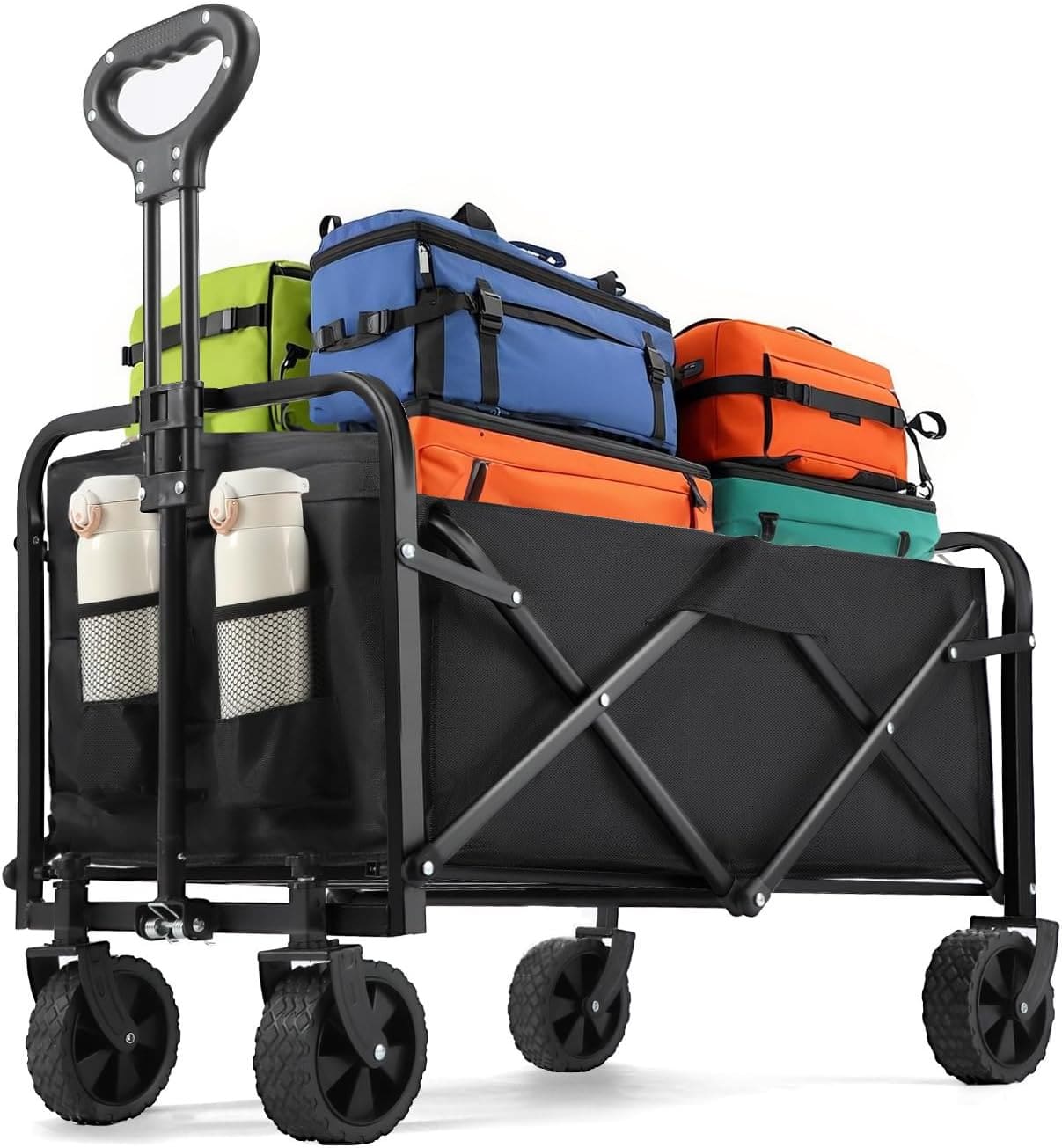 Sports Equipment Wagon - Carrito de camping todoterreno plegable de