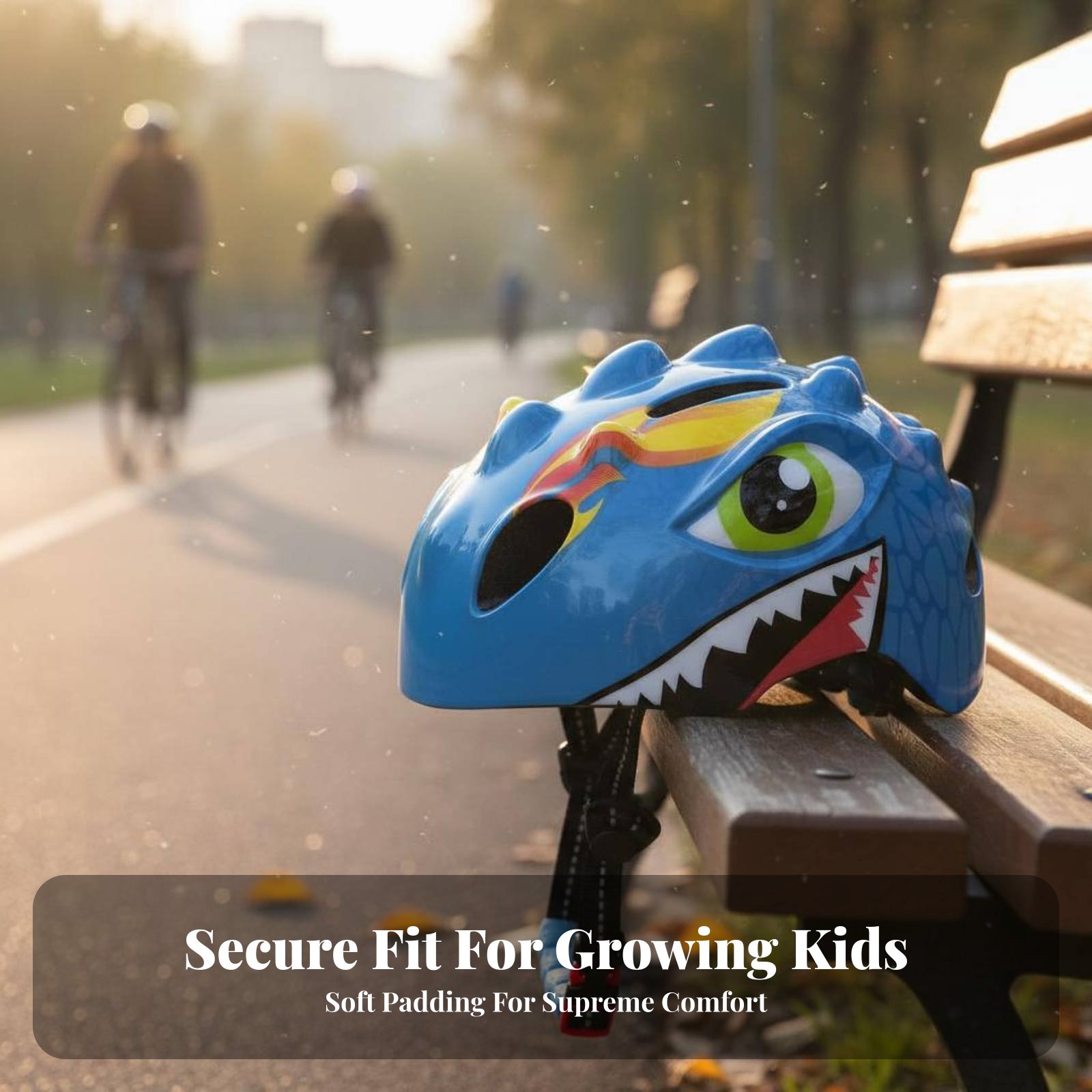 Sports Equipment For Kids - Casco de Dinosaurio de Dibujos Animados,