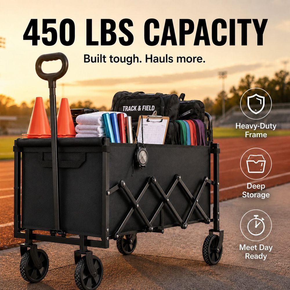 Transportador de Equipos de Ca - Sports Equipment Wagon reseña y precio