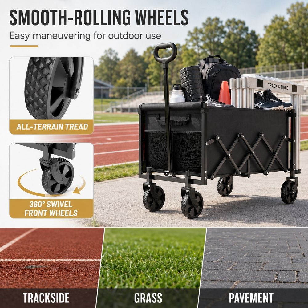 Transportador de Equipos de Ca - Sports Equipment Wagon reseña y precio