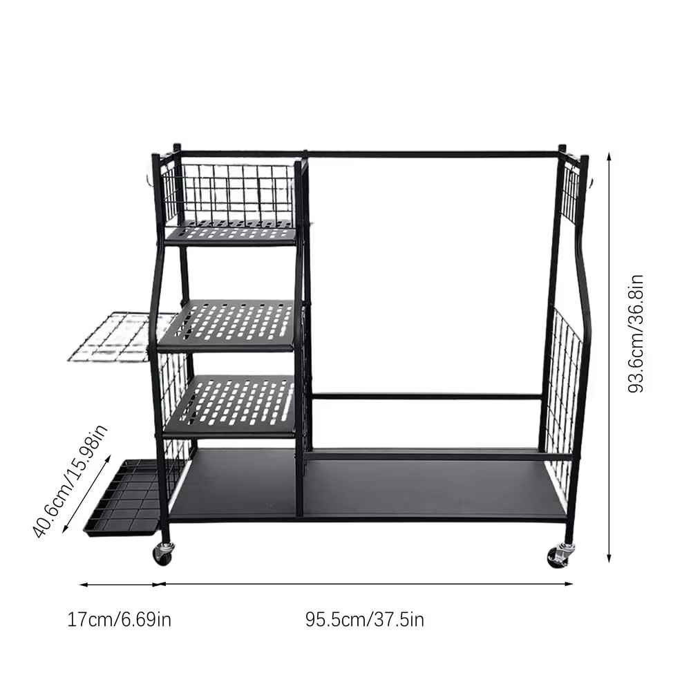 Estante organizador de garaje  - Sports Equipment Organizer Rack reseña y precio