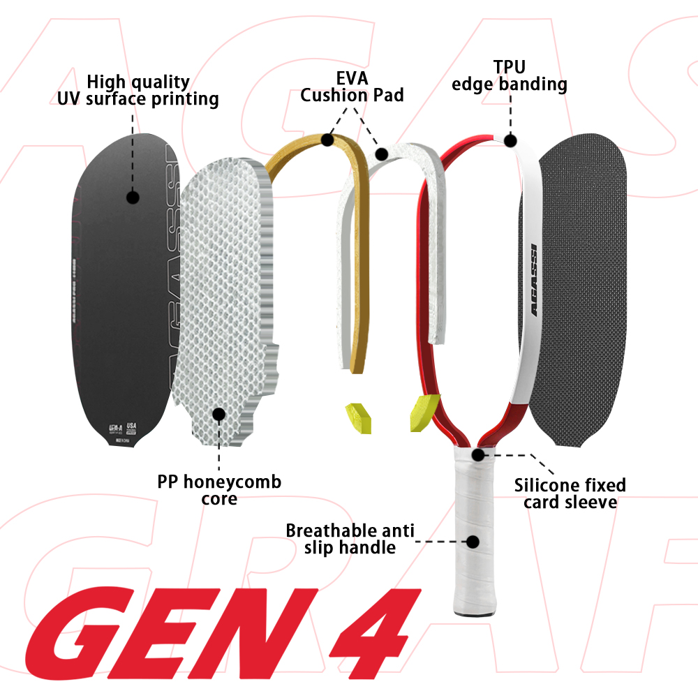 Pala de Pickleball de Fibra de - Sports Equipment Pal reseña y precio