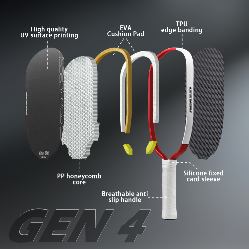 Pala de Pickleball de Fibra de - Sports Equipment Pal reseña y precio